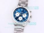 Swiss Replica Breitling Navitimer 8 B01 Blue Chronograph Dial Stainless Steel Watch 43MM